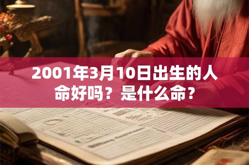 2001年3月10日出生的人命好吗？是什么命？
