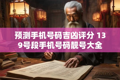 预测手机号码吉凶评分 139号段手机号码靓号大全