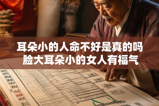 耳朵小的人命不好是真的吗 脸大耳朵小的女人有福气吗