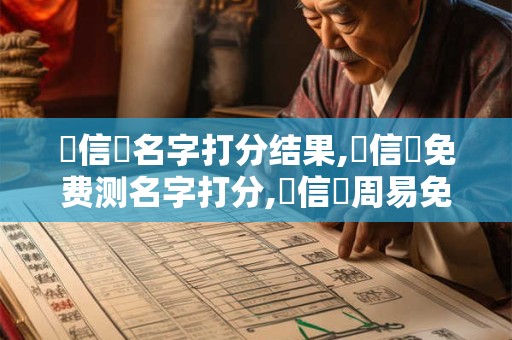 黃信綱名字打分结果,黃信綱免费测名字打分,黃信綱周易免费测名字打分