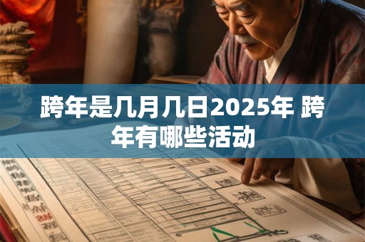 跨年是几月几日2025年 跨年有哪些活动