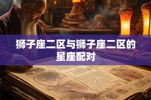 狮子座二区与狮子座二区的星座配对