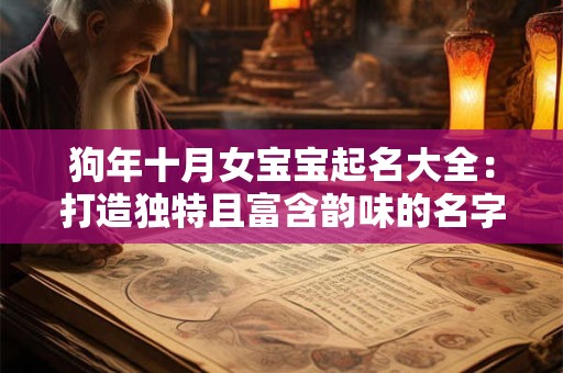 狗年十月女宝宝起名大全:打造独特且富含韵味的名字 狗年十月女宝宝起名大全:打造独特且富含韵味的名字
