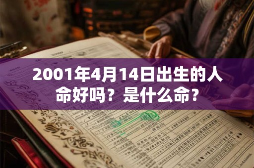 详细阅读:2001年4月14日出生的人命好吗?是什么命? 2001年4月14日出生的人命好吗?是什么命?