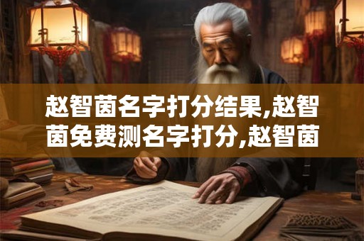 赵智茵名字打分结果,赵智茵免费测名字打分,赵智茵周易免费测名字打分
