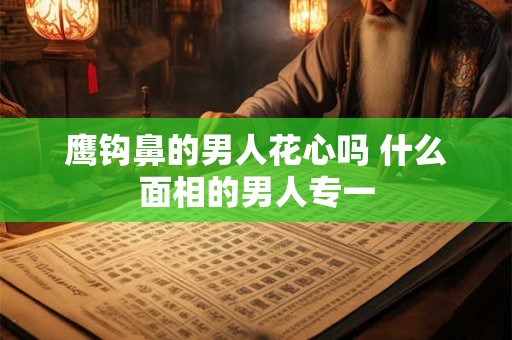 鹰钩鼻的男人花心吗 什么面相的男人专一