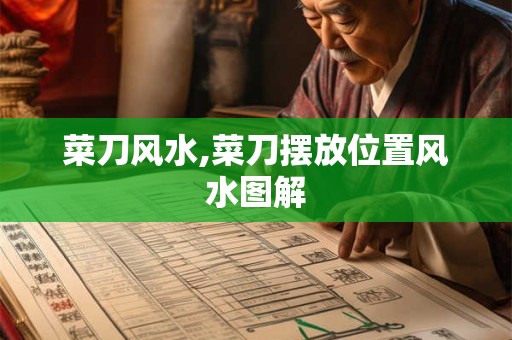 菜刀风水,菜刀摆放位置风水图解