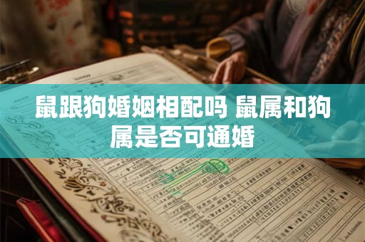 鼠跟狗婚姻相配吗 鼠属和狗属是否可通婚