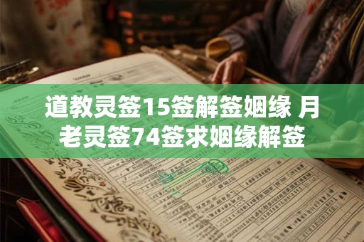道教灵签15签解签姻缘 月老灵签74签求姻缘解签 道教灵签15签解签姻缘 月老灵签74签求姻缘解签