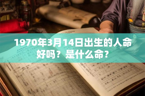 1970年3月14日出生的人命好吗？是什么命？