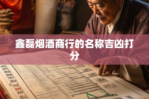 鑫磊烟酒商行的名称吉凶打分