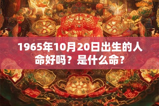 1965年10月20日出生的人命好吗？是什么命？