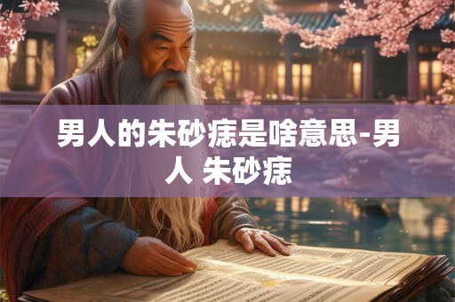 男人的朱砂痣是啥意思-男人 朱砂痣