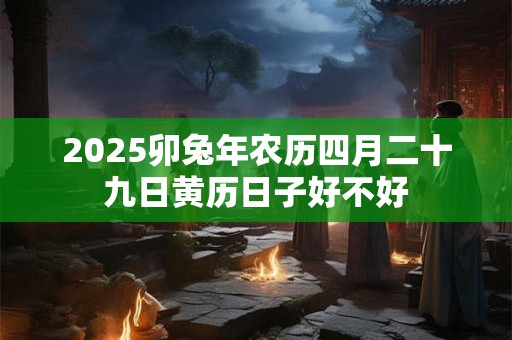 2025卯兔年农历四月二十九日黄历日子好不好