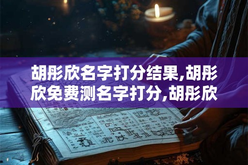 胡彤欣名字打分结果,胡彤欣免费测名字打分,胡彤欣周易免费测名字打分