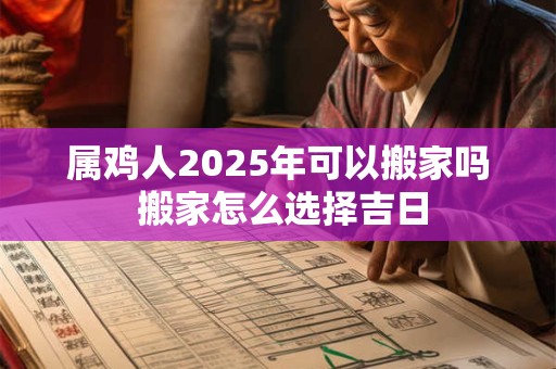 属鸡人2025年可以搬家吗 搬家怎么选择吉日
