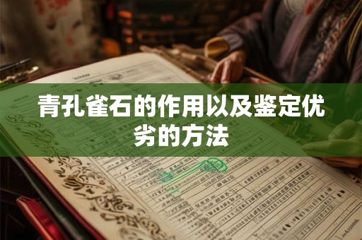 青孔雀石的作用以及鉴定优劣的方法