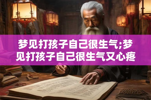 梦见打孩子自己很生气;梦见打孩子自己很生气又心疼,孩子还走丢了