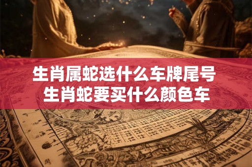 生肖属蛇选什么车牌尾号 生肖蛇要买什么颜色车