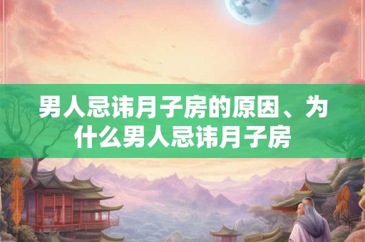男人忌讳月子房的原因、为什么男人忌讳月子房