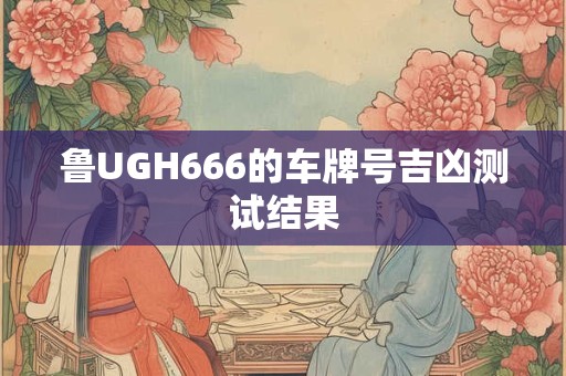 鲁UGH666的车牌号吉凶测试结果