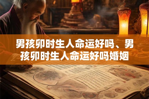 男孩卯时生人命运好吗、男孩卯时生人命运好吗婚姻
