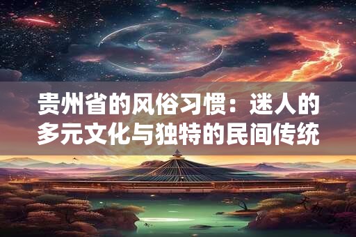 贵州省的风俗习惯：迷人的多元文化与独特的民间传统