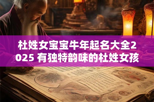 杜姓女宝宝牛年起名大全2025 有独特韵味的杜姓女孩名字