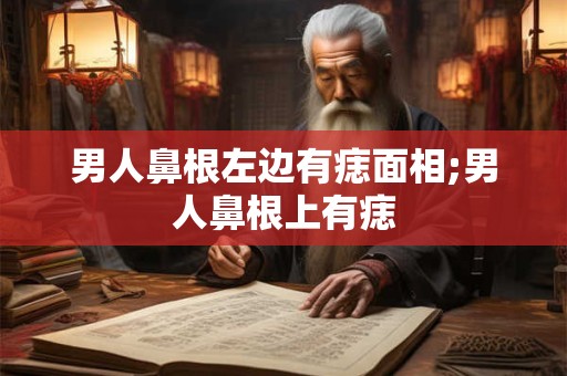 男人鼻根左边有痣面相;男人鼻根上有痣