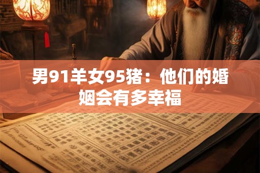 男91羊女95猪：他们的婚姻会有多幸福
