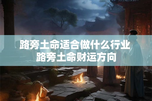 路旁土命适合做什么行业 路旁土命财运方向