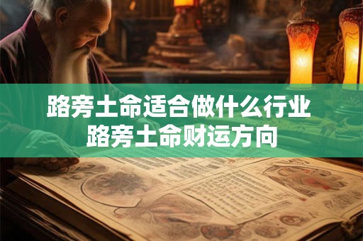 路旁土命适合做什么行业 路旁土命财运方向