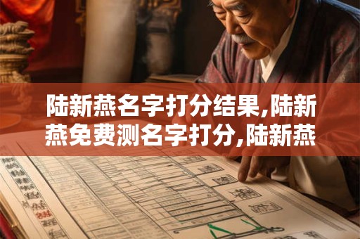 陆新燕名字打分结果,陆新燕免费测名字打分,陆新燕周易免费测名字打分