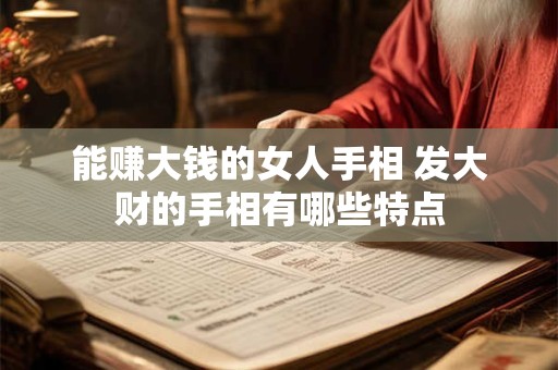 能赚大钱的女人手相 发大财的手相有哪些特点