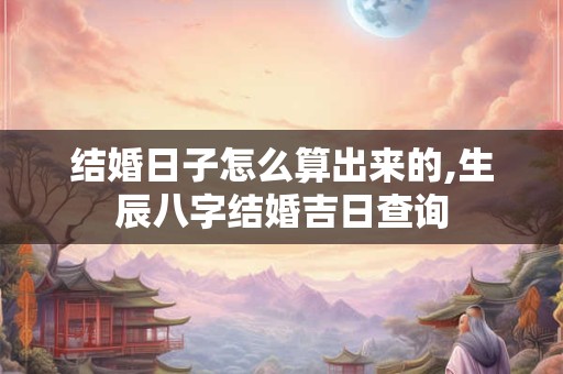 结婚日子怎么算出来的,生辰八字结婚吉日查询 结婚日子怎么算出来的,生辰八字结婚吉日查询