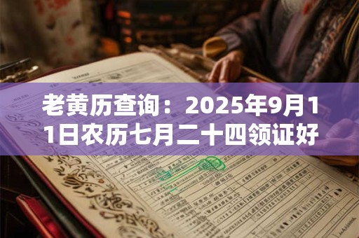 老黄历查询：2025年9月11日农历七月二十四领证好吗