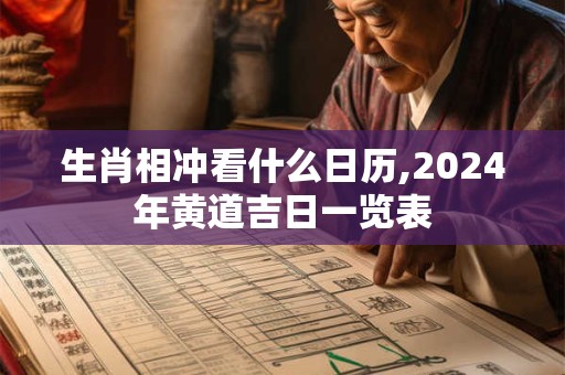 生肖相冲看什么日历,2024年黄道吉日一览表