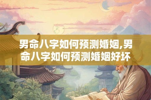 男命八字如何预测婚姻,男命八字如何预测婚姻好坏