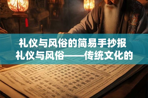 礼仪与风俗的简易手抄报 礼仪与风俗——传统文化的魅力之源