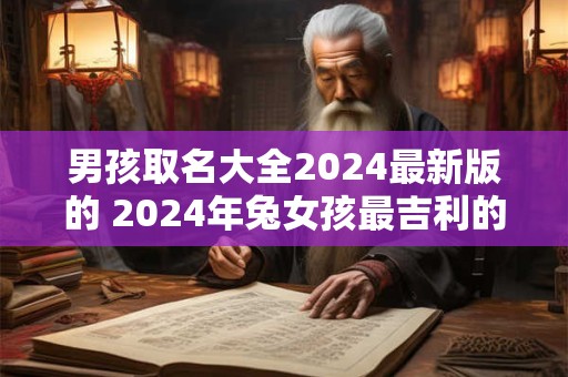 男孩取名大全2024最新版的 2024年兔女孩最吉利的名字