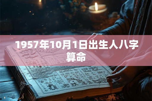 1957年10月1日出生人八字算命