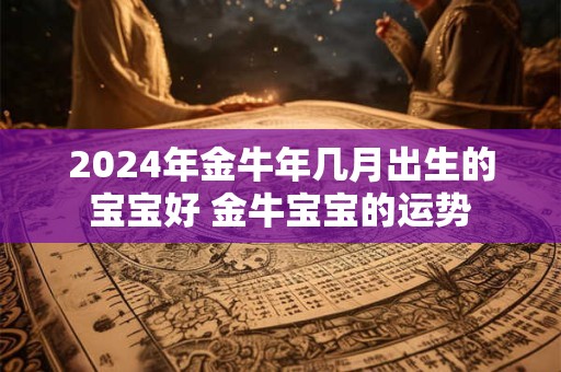 2024年金牛年几月出生的宝宝好 金牛宝宝的运势