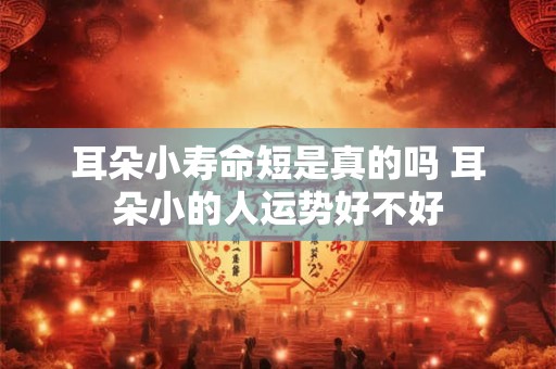 耳朵小寿命短是真的吗 耳朵小的人运势好不好