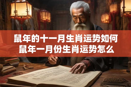 鼠年的十一月生肖运势如何 鼠年一月份生肖运势怎么样