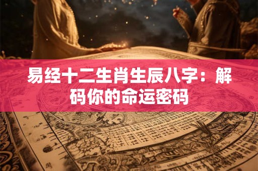 易经十二生肖生辰八字:解码你的命运密码 易经十二生肖生辰八字:解码你的命运密码