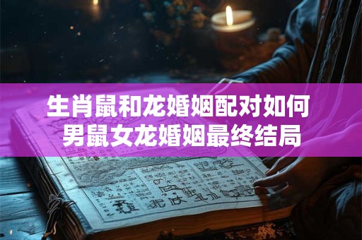 生肖鼠和龙婚姻配对如何 男鼠女龙婚姻最终结局