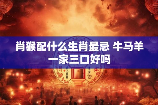 肖猴配什么生肖最忌 牛马羊一家三口好吗