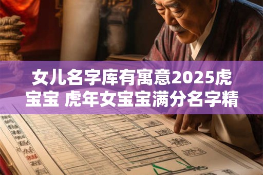 女儿名字库有寓意2025虎宝宝 虎年女宝宝满分名字精选
