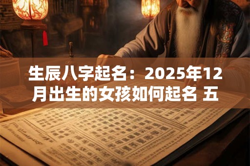 生辰八字起名：2025年12月出生的女孩如何起名 五行属什么