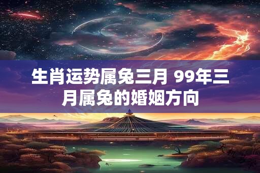 生肖运势属兔三月 99年三月属兔的婚姻方向